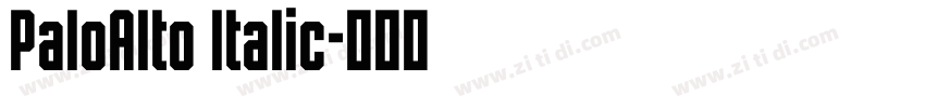 PaloAlto Italic字体转换